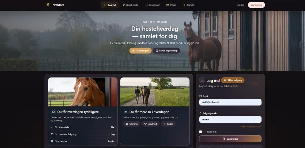 Staldara homepage